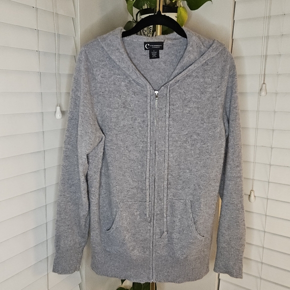 Bloomingdale's Gray Women's Cashmere Sweater Cardigan - Picture 1 of 7